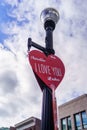 Valentine Heart in Lancaster Sign